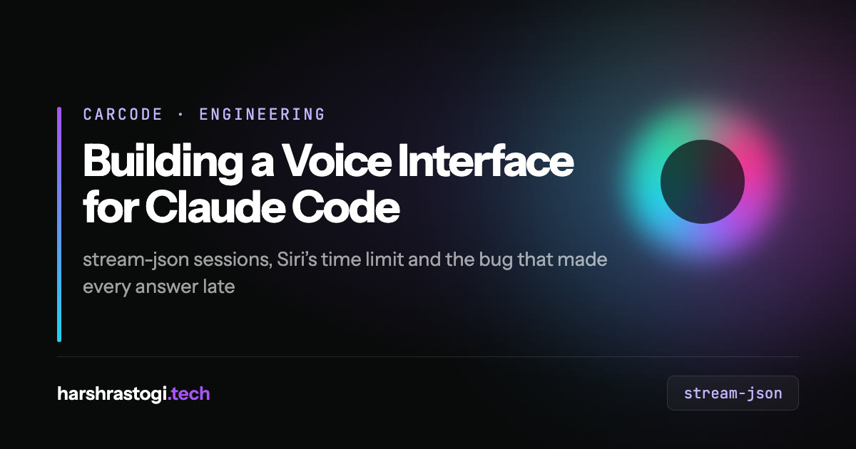 Building a voice interface for Claude Code